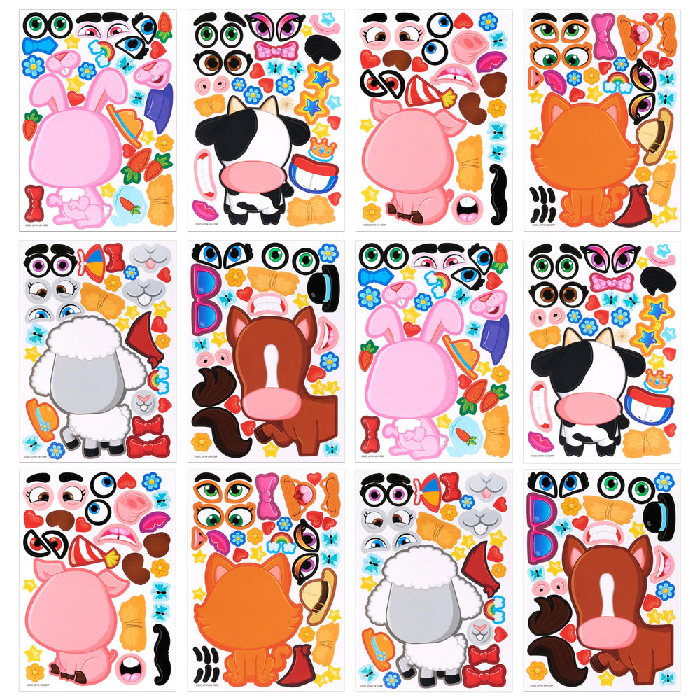 Joyin cow farm sticker for playful party favors and kids crafts