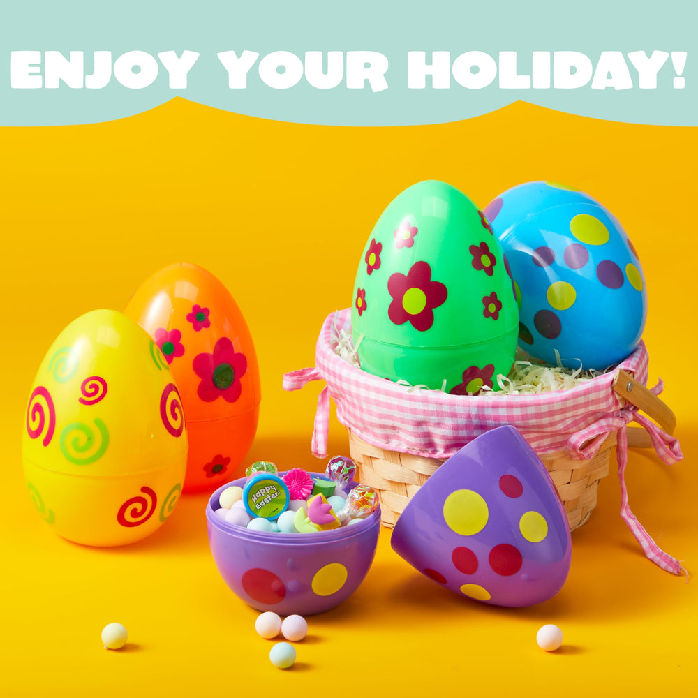 JOYIN fillable Easter eggs opened to hide treats