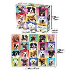 JOYIN 27.6 by 19.7 inch finished puzzle for display.
