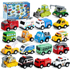JOYIN fire engine pull-back toy for kids, durable and ready for imaginative rescue play