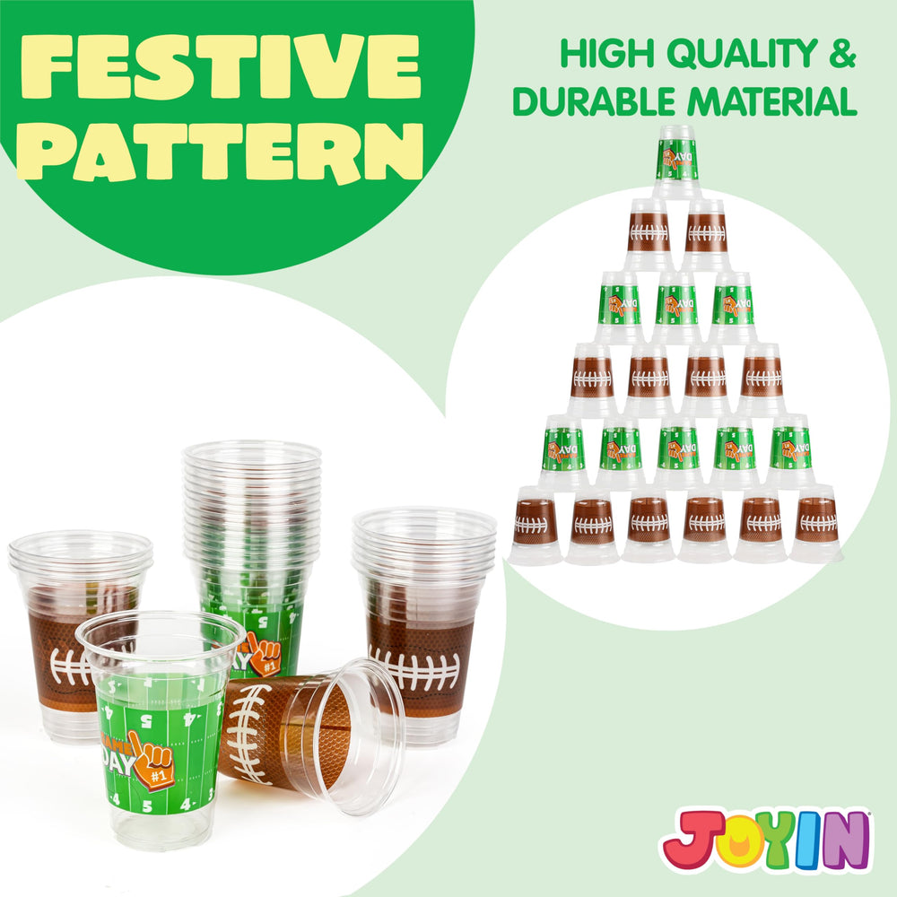 JOYIN bulk football cups ideal for tailgates and celebrations.