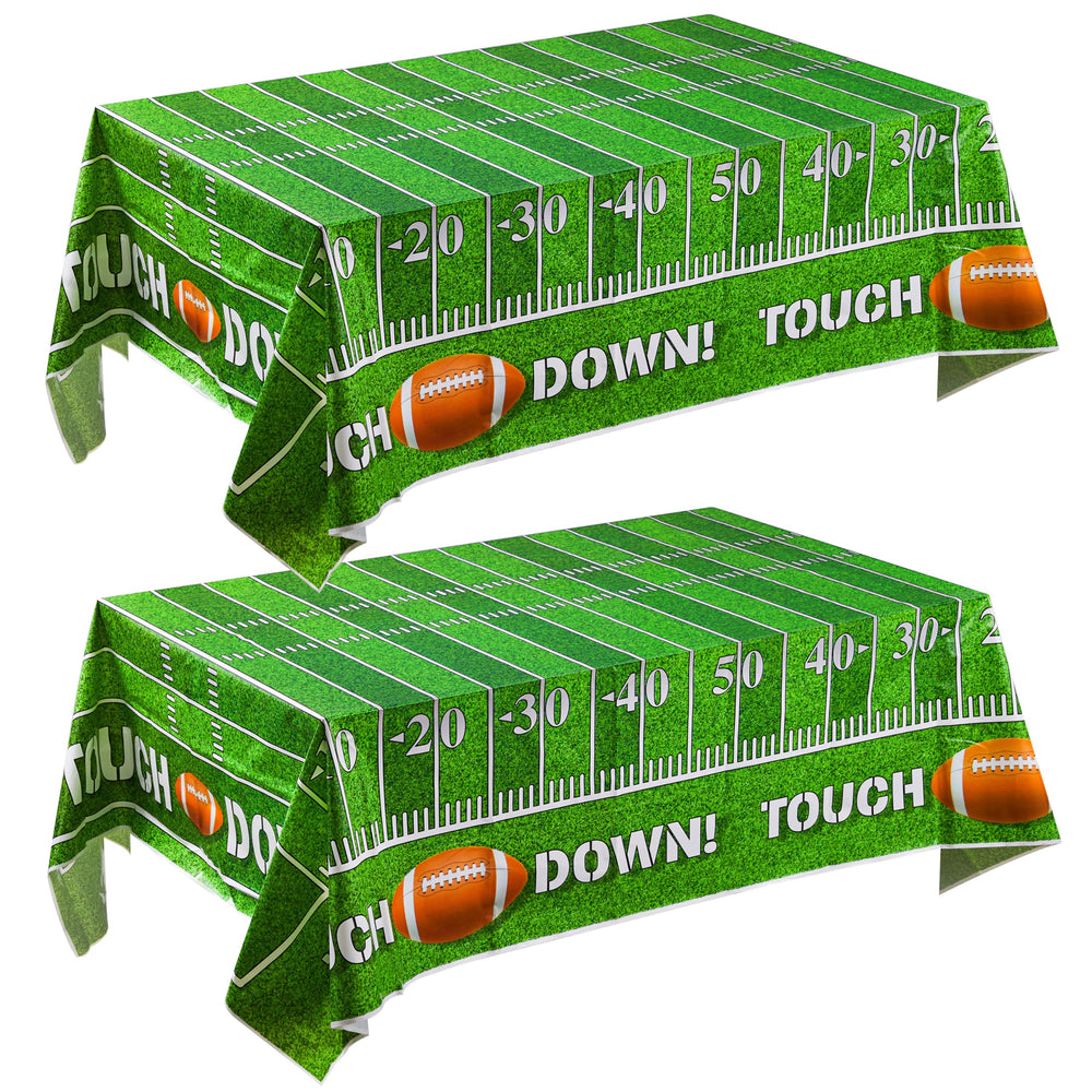 JOYIN football tablecover 54x72 rolled ready for easy setup and party prep.