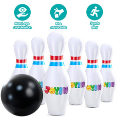 JOYIN Giant Inflatable Bowling Set pump included for quick setup