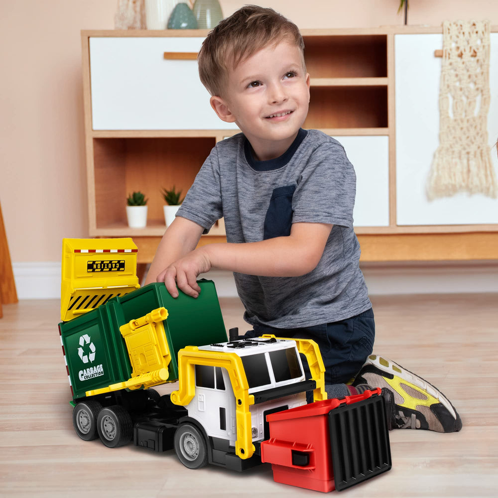 JOYIN gift-ready garbage truck set offers learning moments for birthdays or Easter.