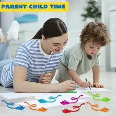 JOYIN glitter sticky hands being played by kids at a party.