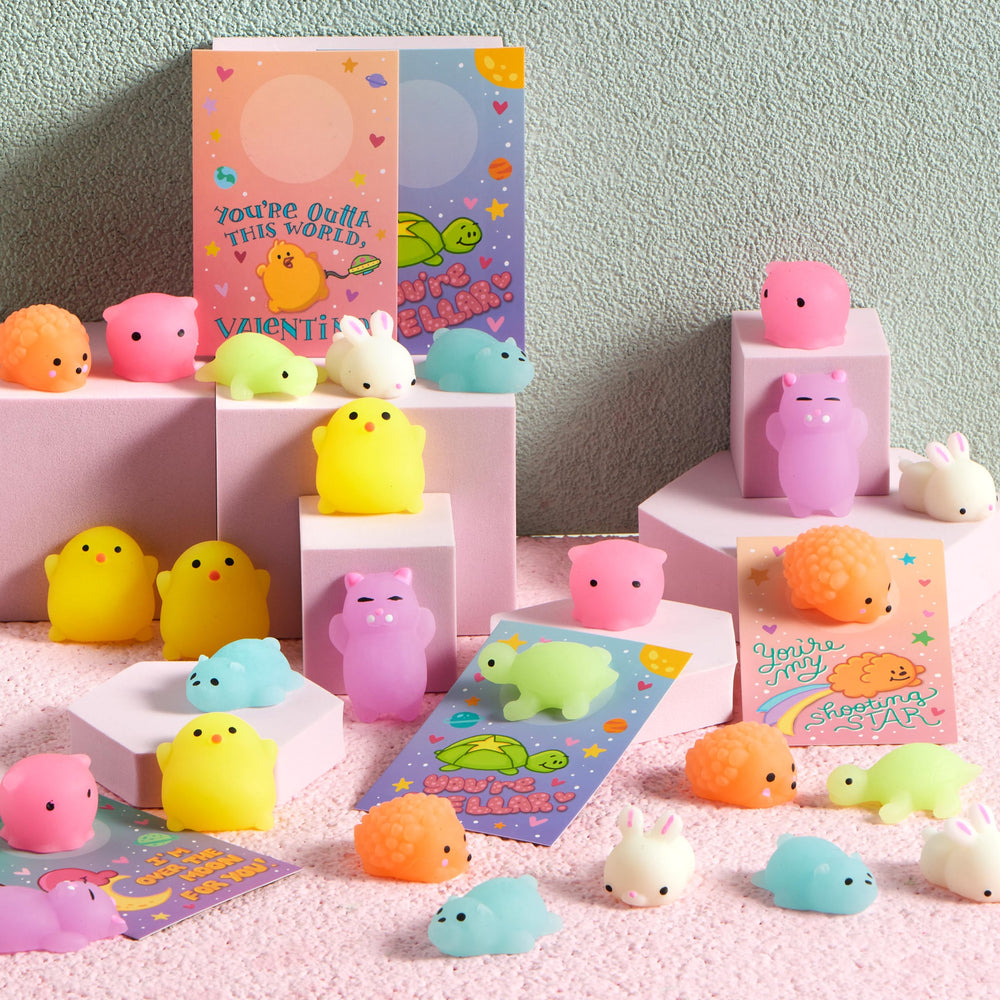 JOYIN glow in the dark mochi toy, bright colors for stress-relief play