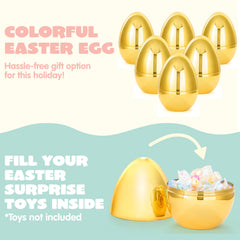 JOYIN gold Easter egg with durable plastic for long-lasting use.