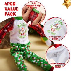 JOYIN green and red sweaters add classic holiday color to doll scenes.