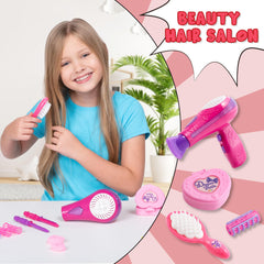 JOYIN Combs, hair ties, and clips keep hairstyles secure during play.