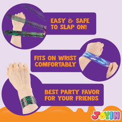 JOYIN Halloween slap bracelet design D, durable finish for repeated wear at events.