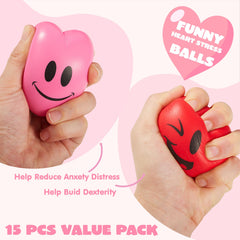 JOYIN heart stress ball with rose-face design suitable for party prizes