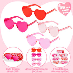 JOYIN heart sunglasses provide UV protection for sunny outdoor activities