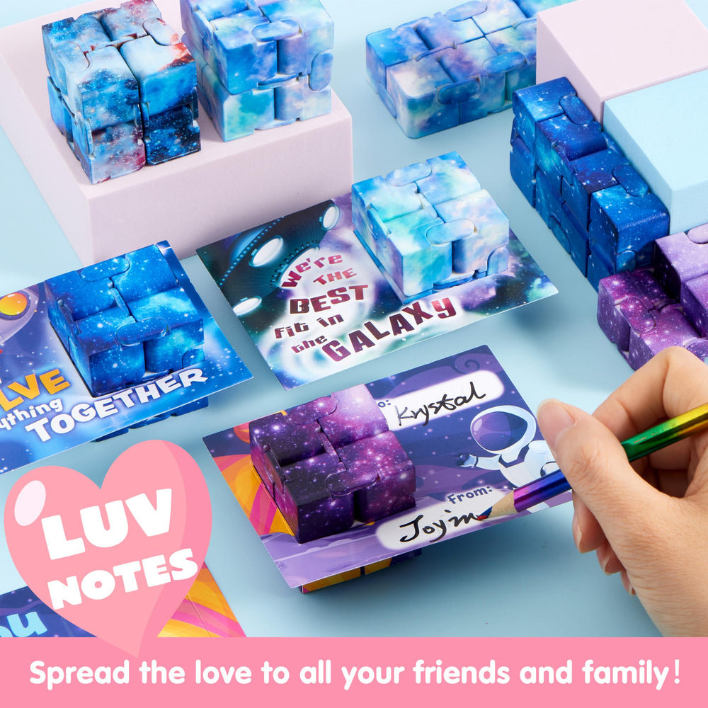 JOYIN Infinity Flip gift-card set in cosmic colors for Valentine.