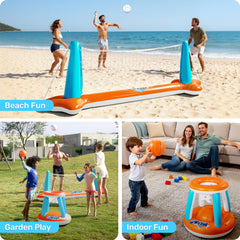 JOYIN inflatable basketball ball for lively pool games and shots