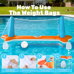 JOYIN inflatable volleyball ball designed for light, casual pool play