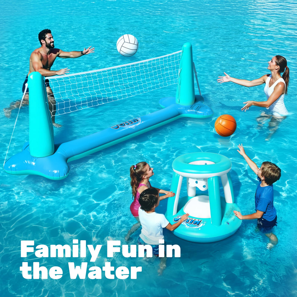 JOYIN inflatable volleyball toy floating for pool or beach games