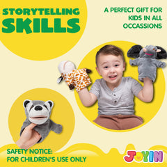 JOYIN lion puppet with movable mouth for dynamic scenes.