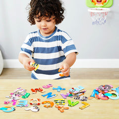 JOYIN animal alphabet magnets promote creative play on magnetic boards.