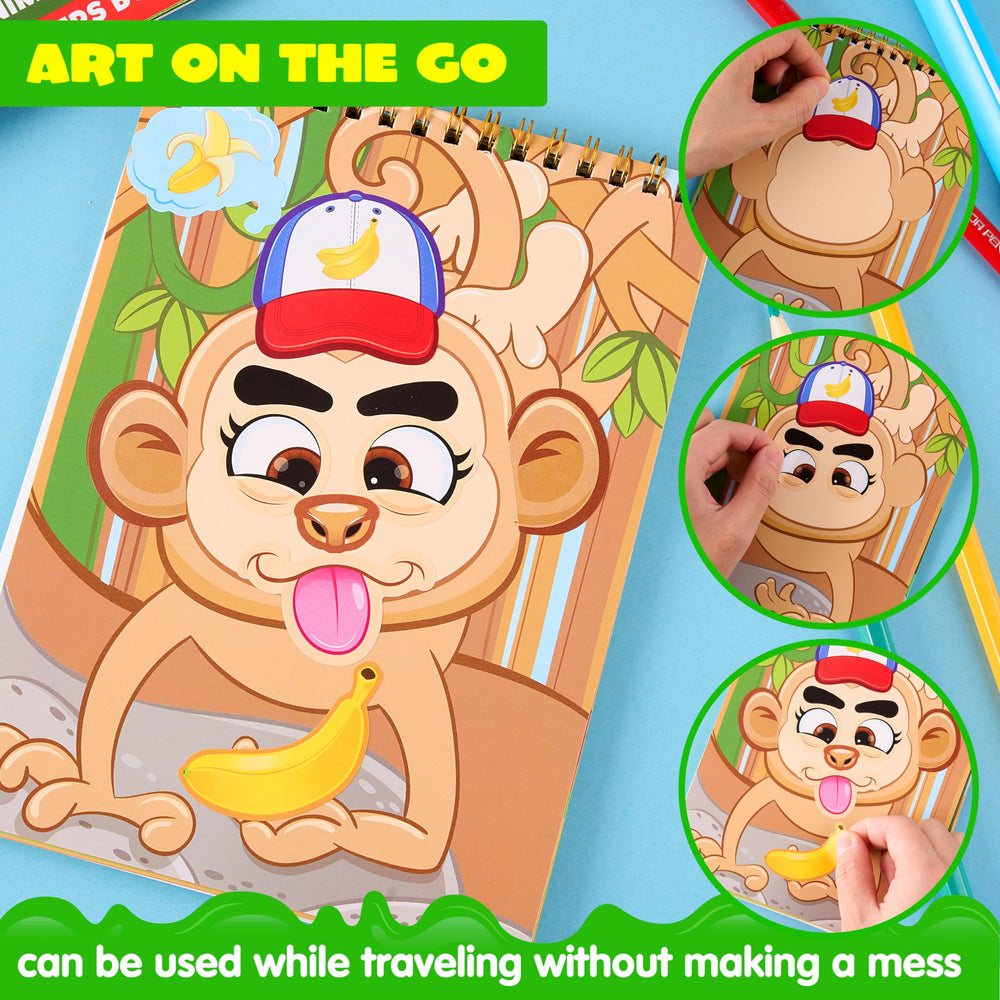 JOYIN Make-a-Face Farm sticker sheets for creative play