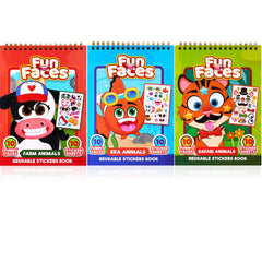 JOYIN Make-a-Face Safari book cover for imaginative travel play