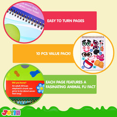 JOYIN Make-a-Face Sea Animals book cover featuring ocean friends