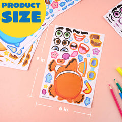 JOYIN Make a Face Sea Stickers eyes-mouth-eyebrows design showcases mix-and-match facial features.