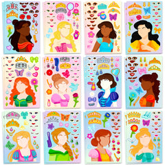 JOYIN Make-a-Face stickers for princess party decor and playful crafts.
