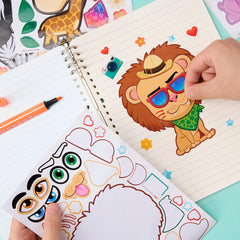 JOYIN Make a Face Stickers Safari Hippo design for colorful moments in learning and play.