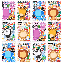 JOYIN Make a Face Stickers Safari Monkey design for imaginative play and party favors.
