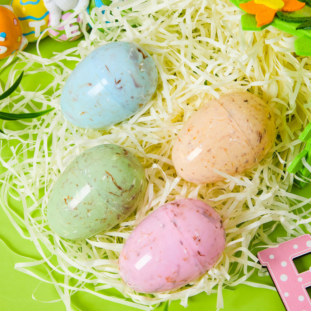 JOYIN marble-printed Easter egg classroom prize display and rewards.