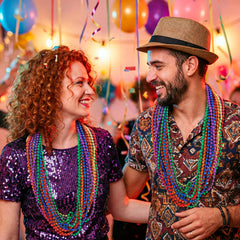 JOYIN Mardi Gras beads bulk package ready for table decor and tossing