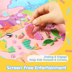 JOYIN Reusable stickers pouch displays lightweight storage for on-the-go entertainment