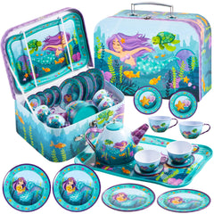 JOYIN Mermaid Tea Party teapot for imaginative pretend play and storytelling.