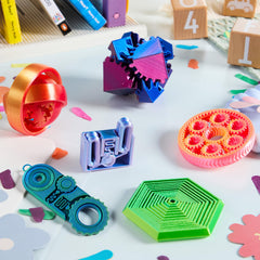 JOYIN metallic color fidget toy set adds stylish desk decor.