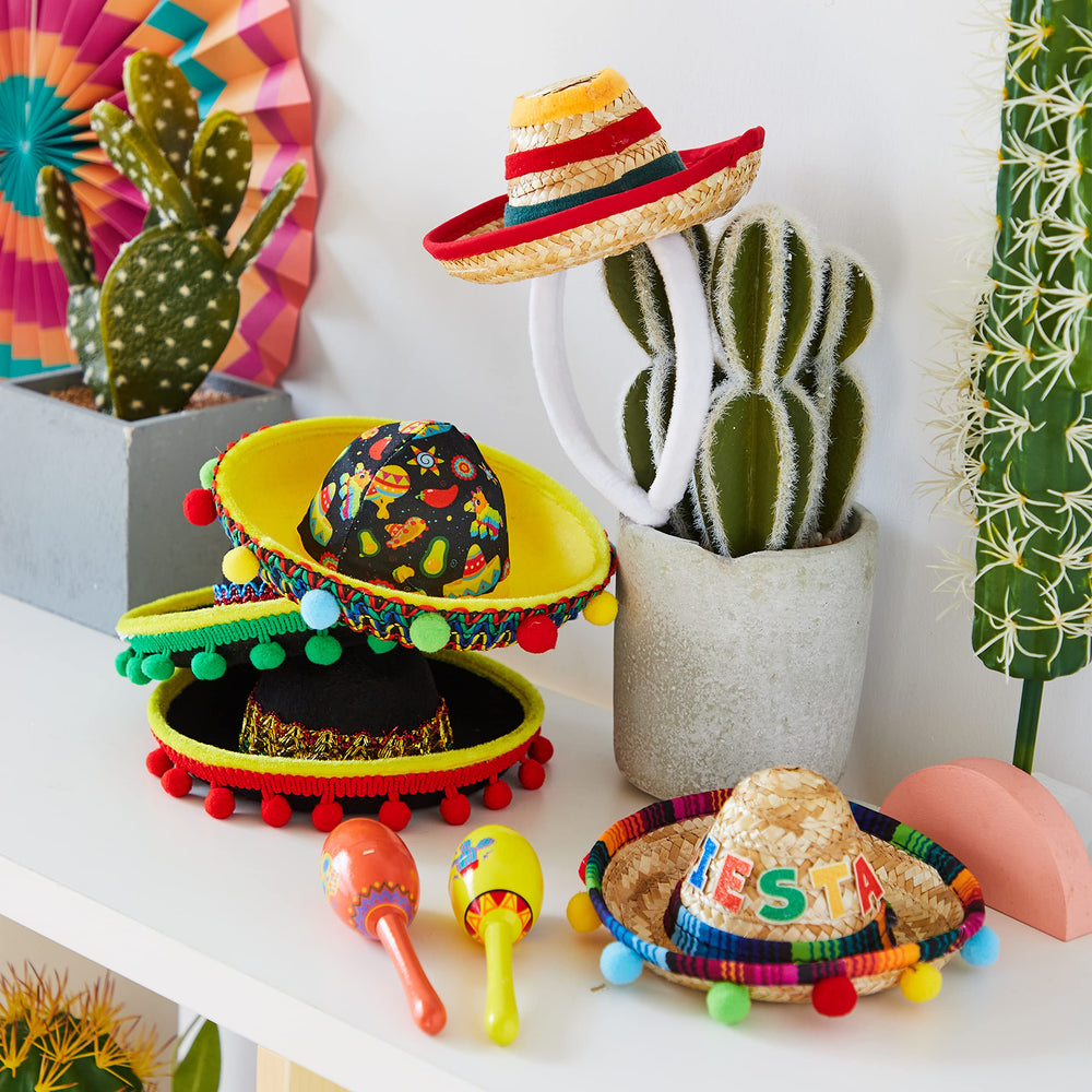 JOYIN Mexican theme decor headbands suitable for parties and parades