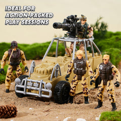 JOYIN military base movable tank turret adds articulating firepower for battles
