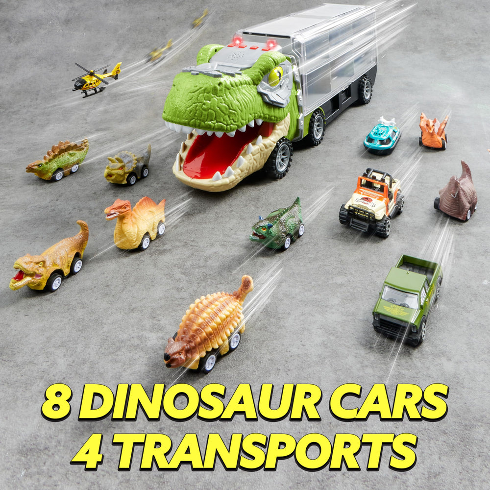 JOYIN mini dinosaur pull-back cars support quick-start play sessions.