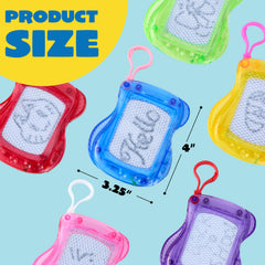 JOYIN mini drawing board keychain in blue, easy to carry and doodle anywhere.