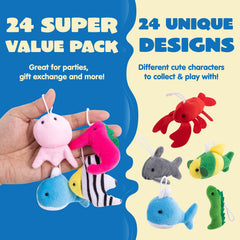 JOYIN mini sea jellyfish plush, vibrant colors for fun party decor and prizes.