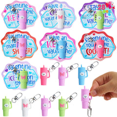JOYIN mini tumbler keychain front view, ideal classroom gift