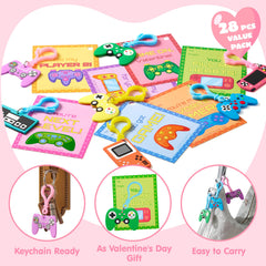 JOYIN multicolor valentines keychains with bright hues