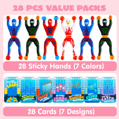 JOYIN Ninja Sticky Man cards designs for kids' Valentine exchanges.