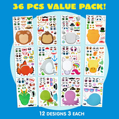 JOYIN octopus face stickers inspire creative grouping and colorful party decor.