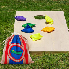 JOYIN outdoor cornhole game scene for parties and gatherings.
