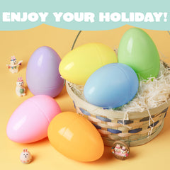 JOYIN outdoor Easter display with vivid pastel eggs.