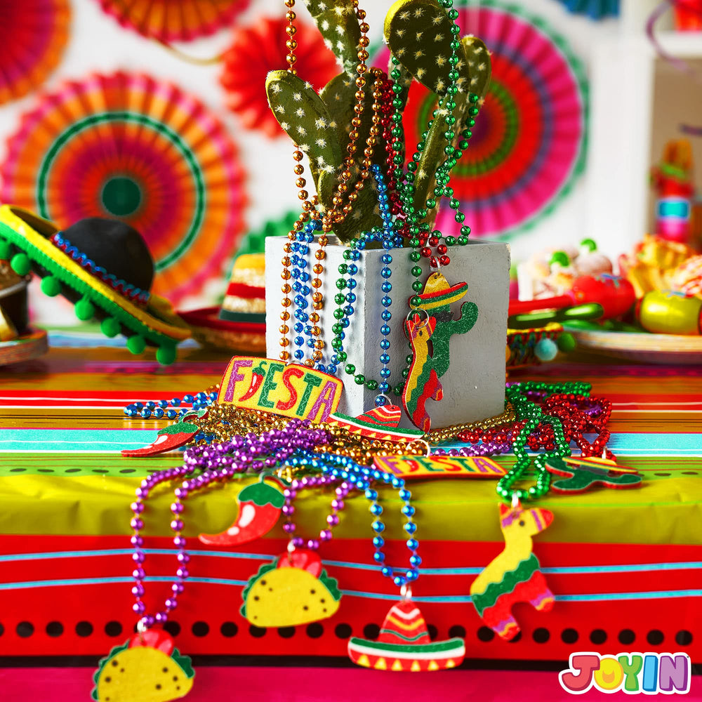 JOYIN fiesta color necklace set used as fun photo props