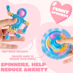 JOYIN pastel spinners, lightweight and portable for quick classroom rotations