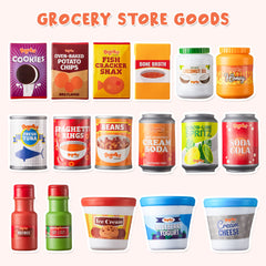 JOYIN play food can highlighting a jar focus for sorting and early food identification.