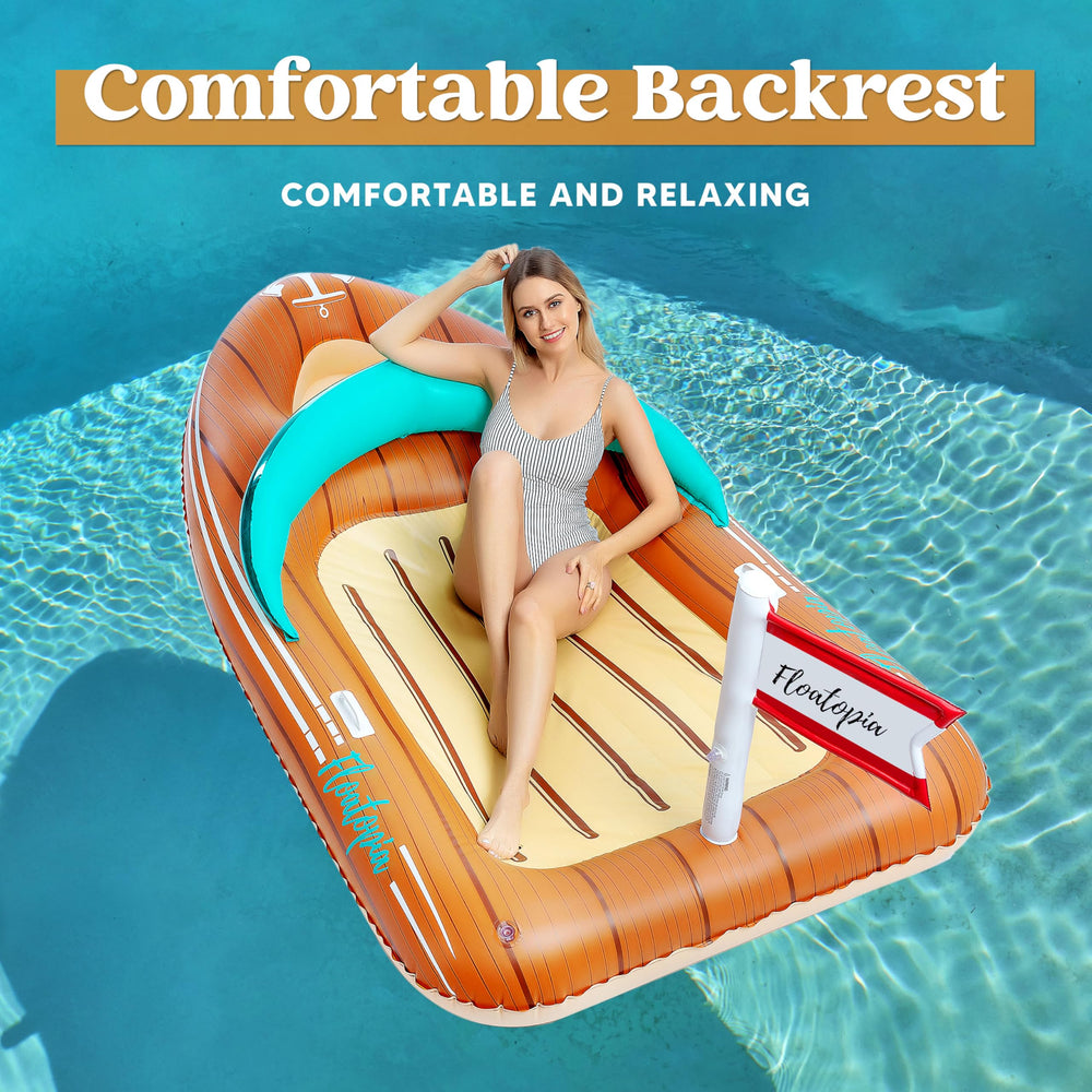 JOYIN pool float with reinforced cooler, drinks stay within reach while lounging
