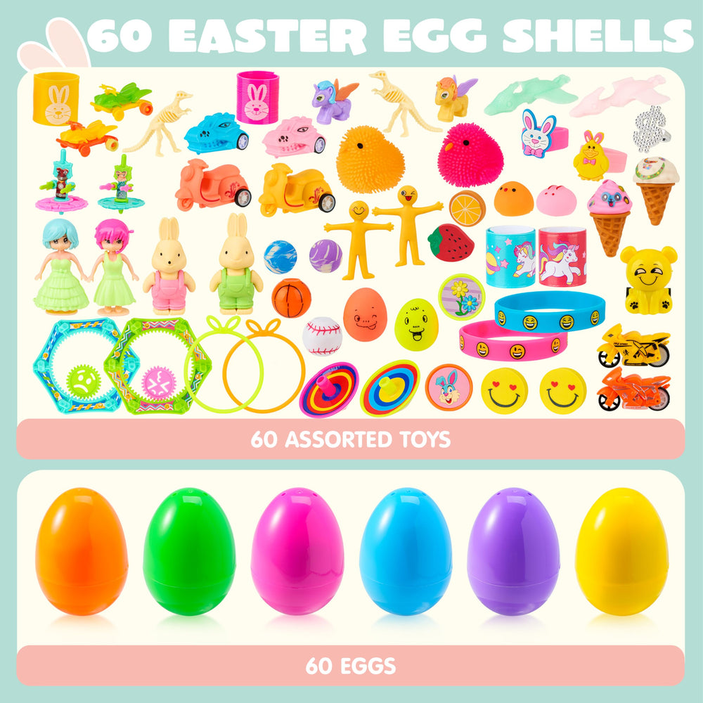 JOYIN prefilled Easter egg with toy inside for party favors